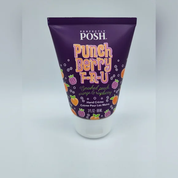 Perfectly Posh Punch Berry F-R-U Hand Crème Peach Orange Raspberry 3oz NWT HTF - Picture 1 of 2
